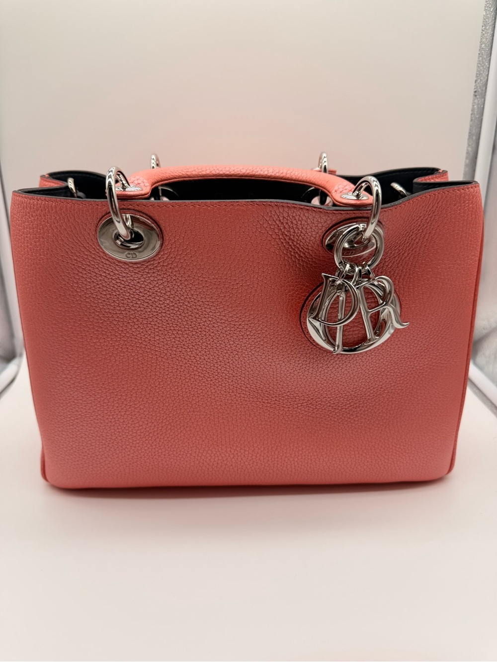 Christian Dior pink diorissimo tote